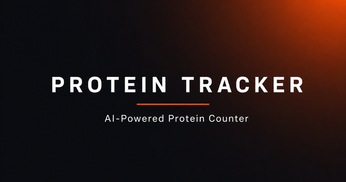 Protein Tracker — Track your daily protein intake